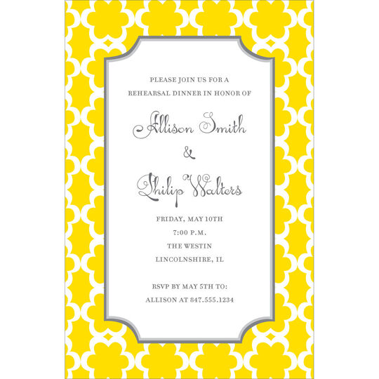 Golden Bloom Invitations